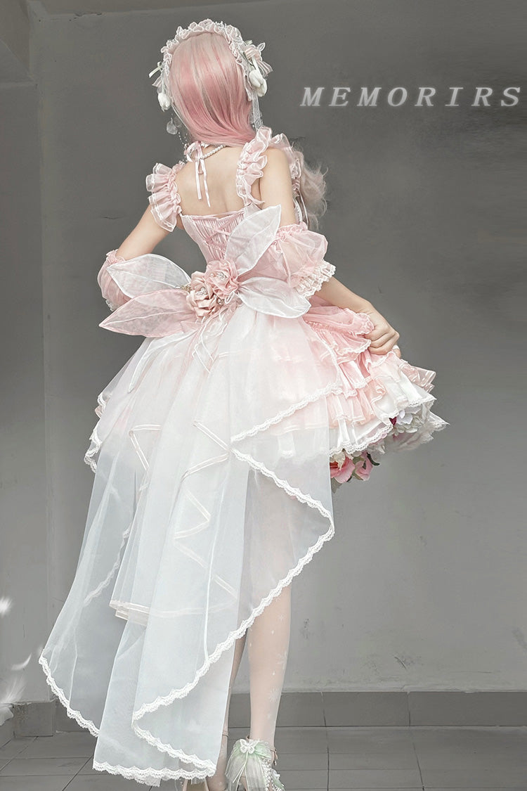 Tulip & Wind Chime JSK with Multi-Layer Ruffles & Bow
