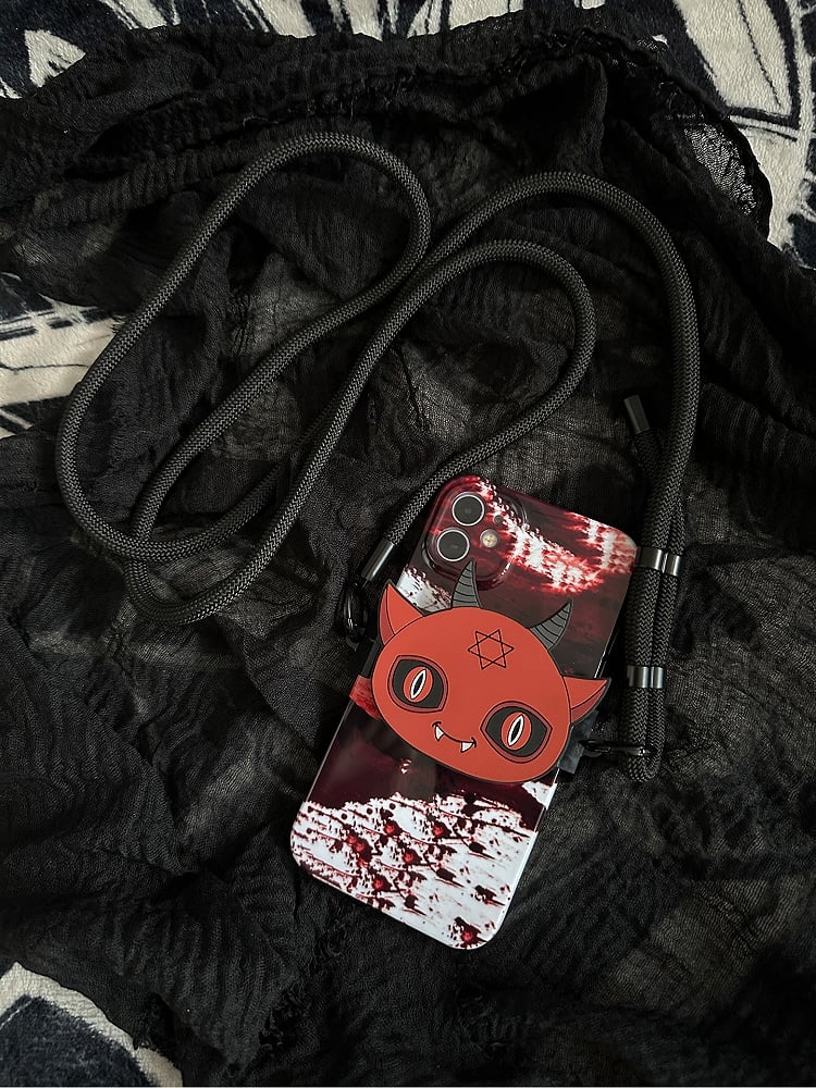 Phone Devil Red Gothic Clip Mobile Back