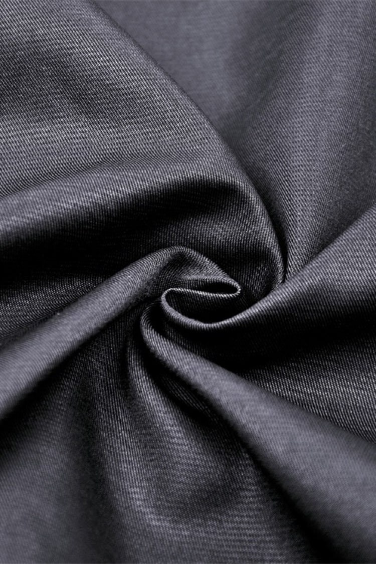 High-Waisted Pleated Gothic Long Skirt for Women