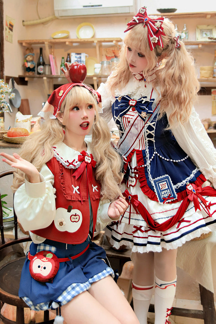 Witch Gina Printed Bow Ouji Vest and Shorts Set