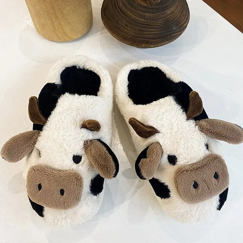 Kawaii Milk Cow Slippers Kimi