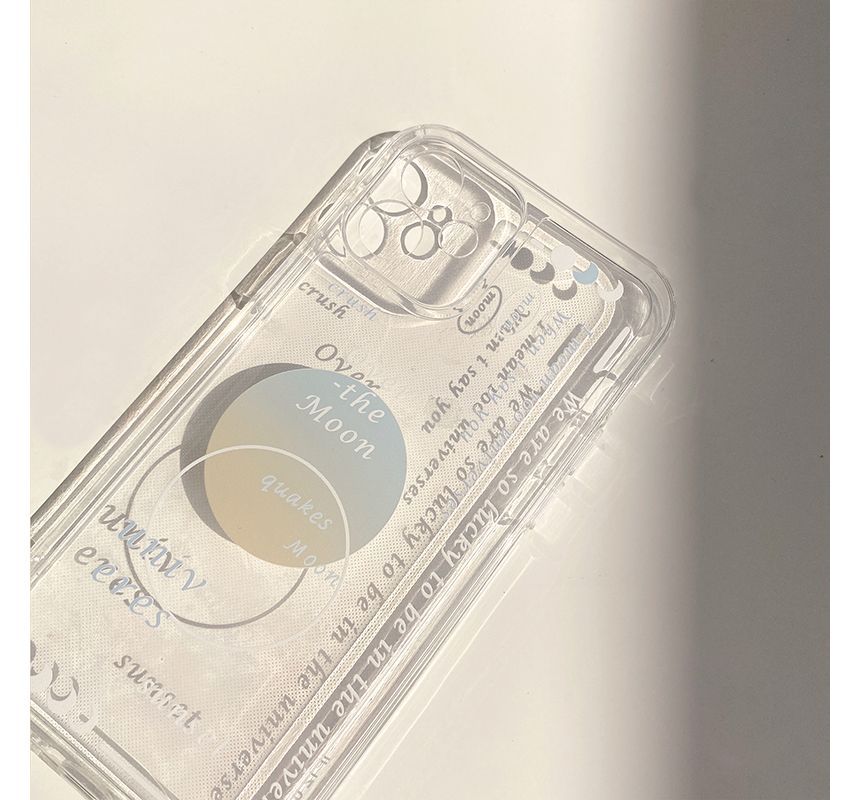 Case Transparent Phone Lettering