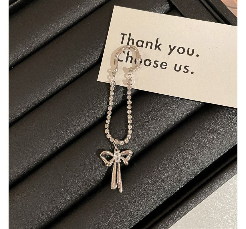 Cuff Ear Rhinestone Bow