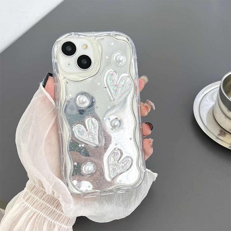 Case Mirrored Phone Heart