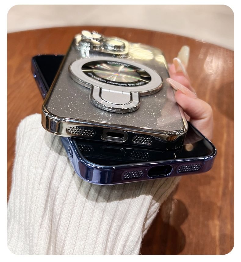 Ring Stand Case Phone Glitter