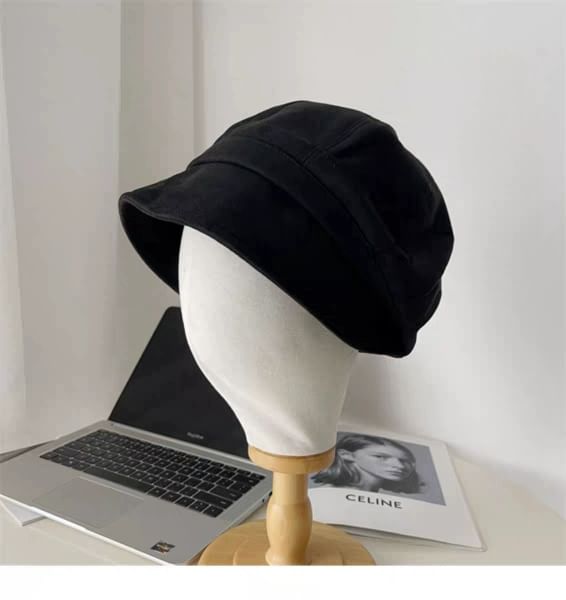 Cap Plain Leather Newsboy Faux