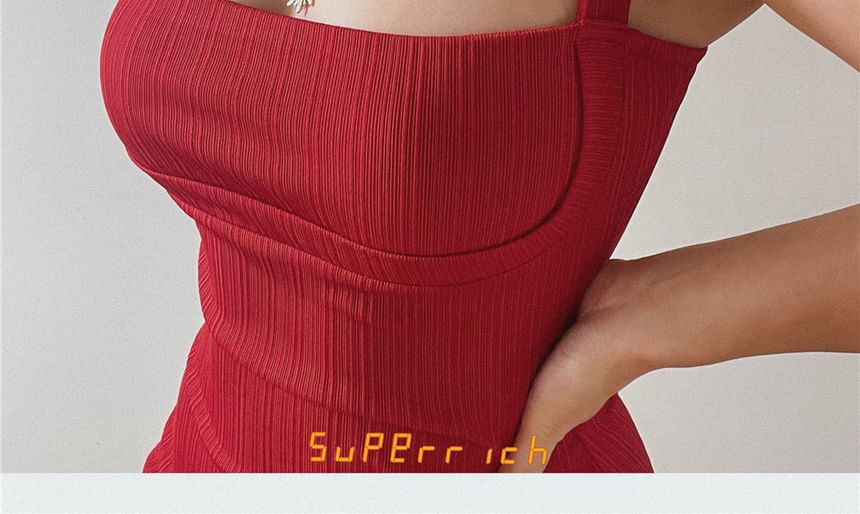 Plain Off Sheath Dress Midi Shoulder