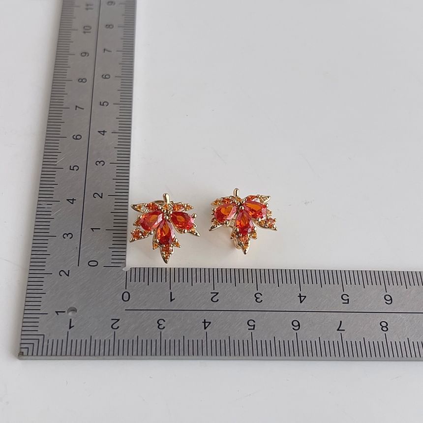 Leaf Cuff Ear Alloy Rhinestone