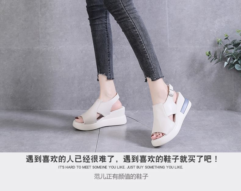 Wedge Sandals Slingback Platform