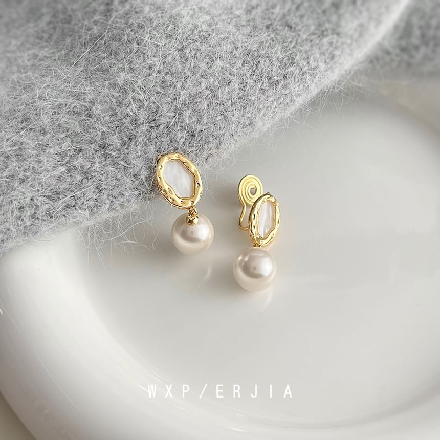 Faux Pearl Earring Cuff