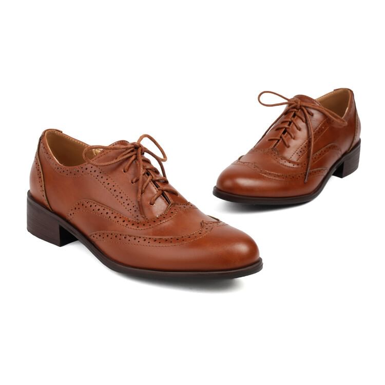 Brogue Shoes Lace-Up Oxford