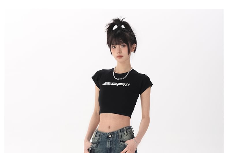 Rise Washed Denim Shorts Mid