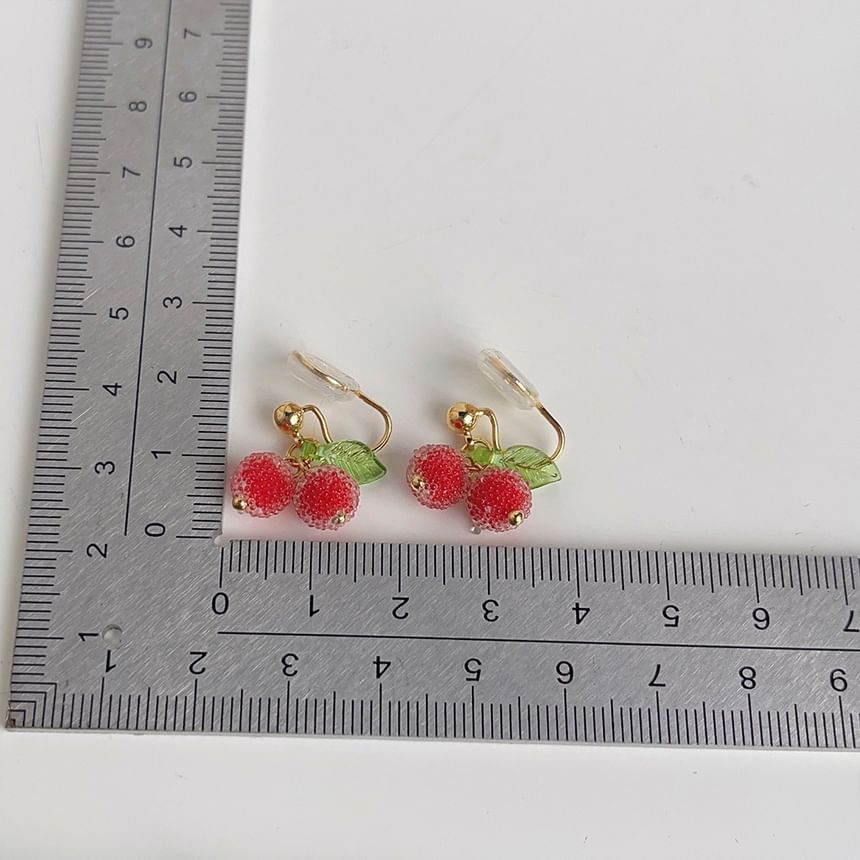 Fruit Alloy Ear Resin Cuff