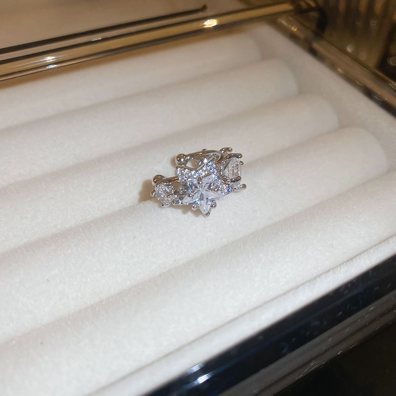 Cuff Heart Rhinestone / Ear Star