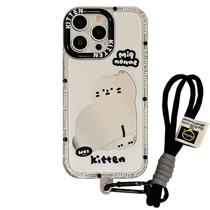 Mirror Phone Case Cat