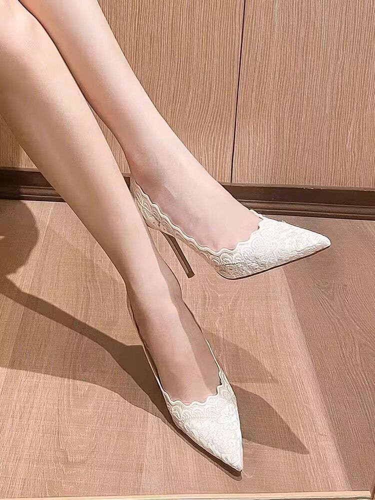 Lace Pumps Stiletto Heel