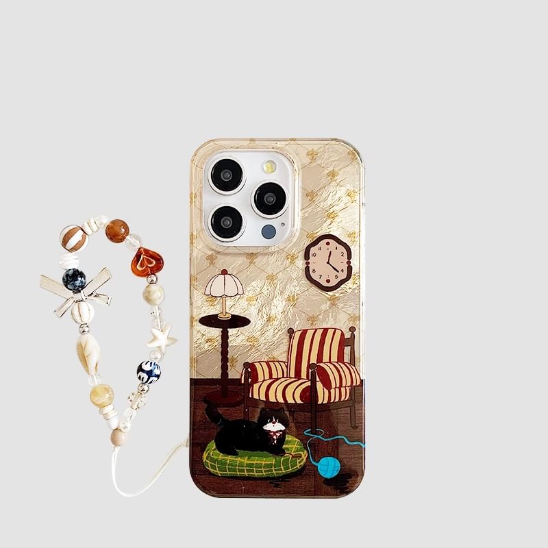 Cat Strap Case Phone with