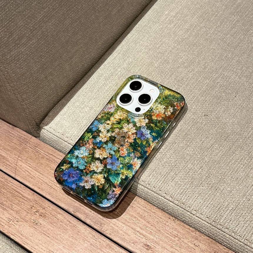 Flower Print Phone Case