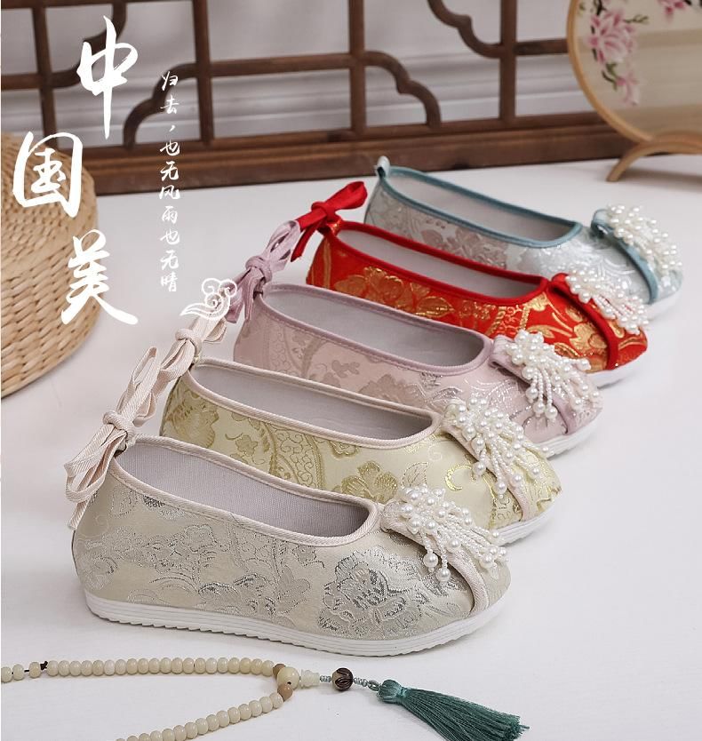 Beaded Embroidered Flats