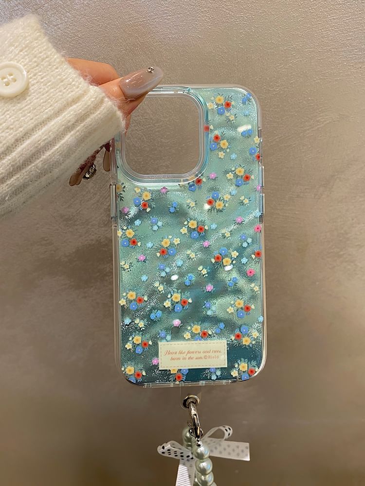 Case Strap Set Floral Phone /