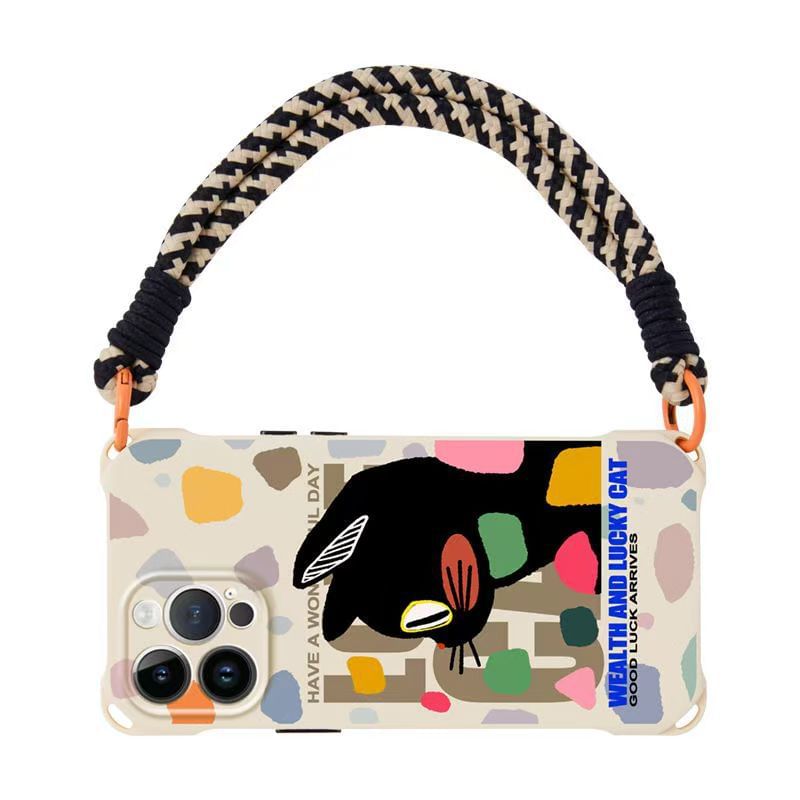 Case Phone Set / Strap Cat Lanyard