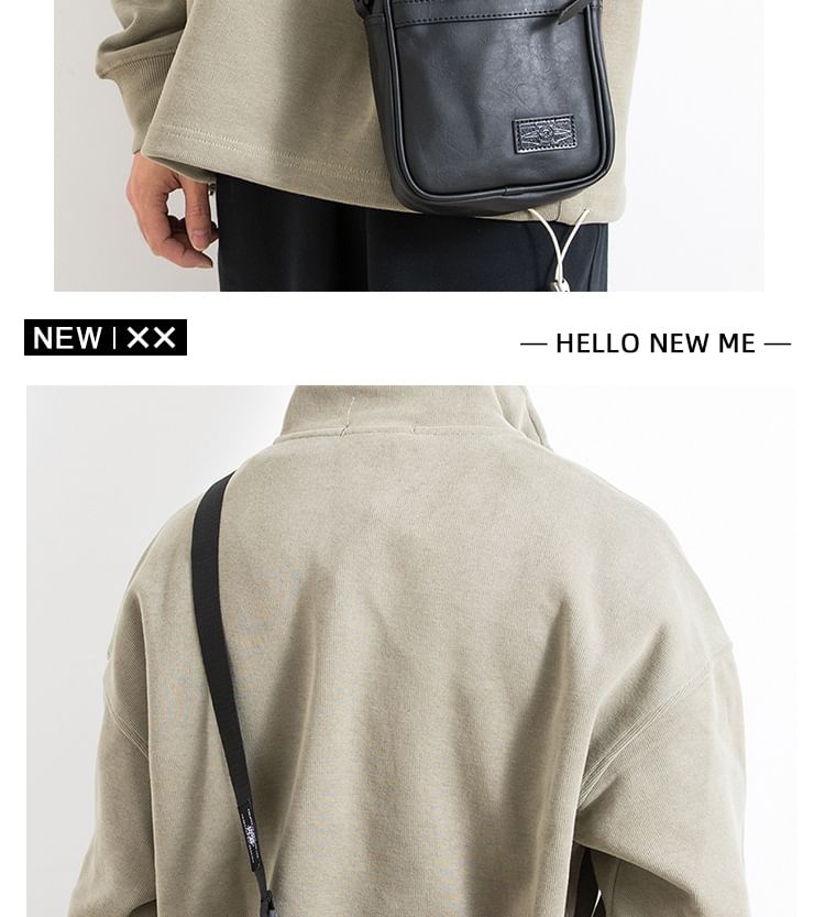 Faux-Leather Mini Shoulder Bag