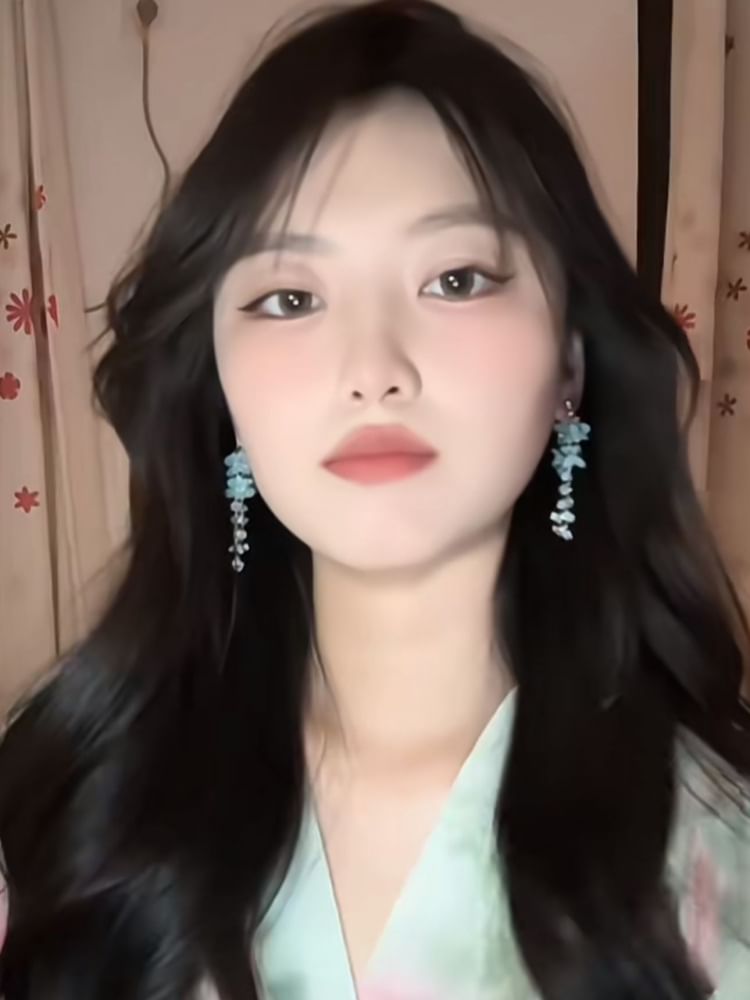 Dangle Earring Bead Alloy Floral