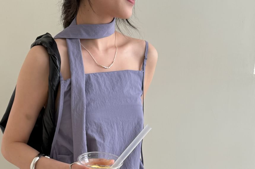 Top Plain Neck Square Cami