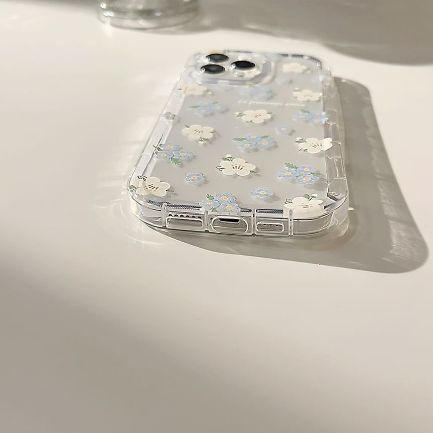 Floral Transparent Phone Case