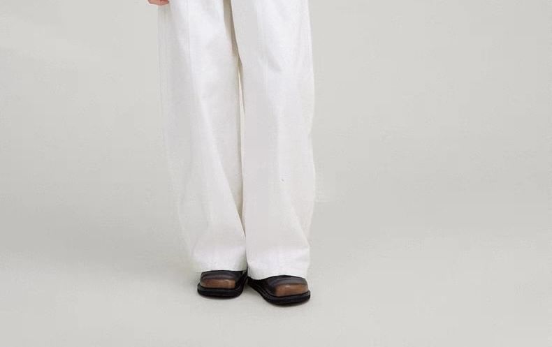 V-Neck Patterned Lace-Up Vest