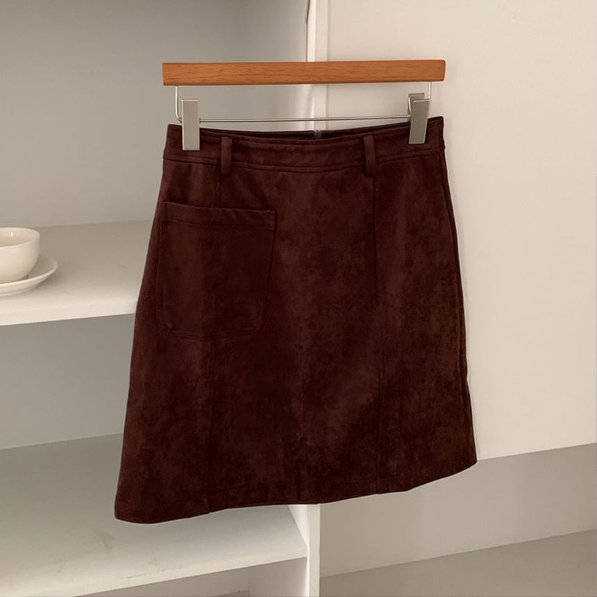 High-Rise Mini A-Line Skirt