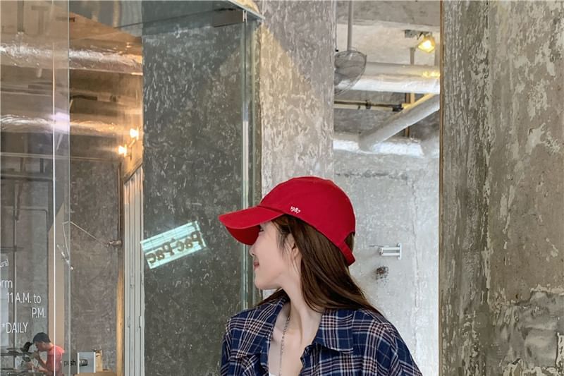 Long-Sleeve Plaid Button-Up Shirt