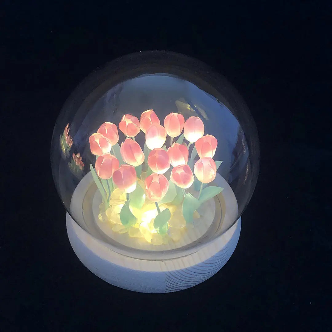 Veilleuse tulipe romantique-lumière décorative LIN72