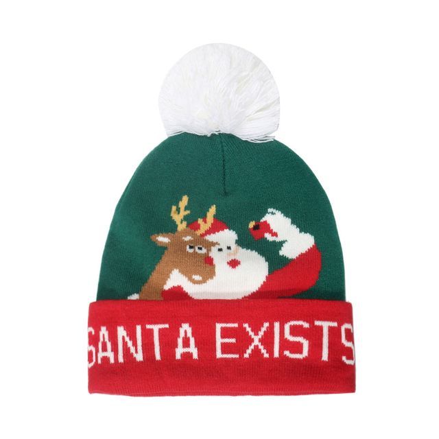 Christmas Pom Pom Knit Beanie