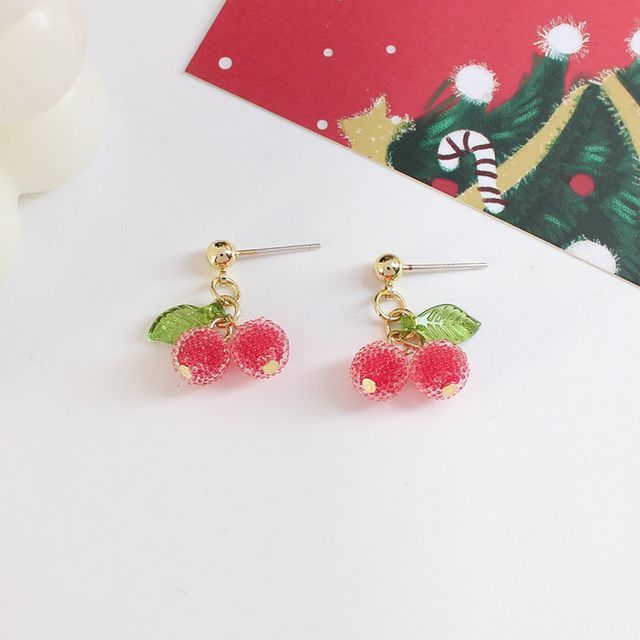 Earring Cherry Drop