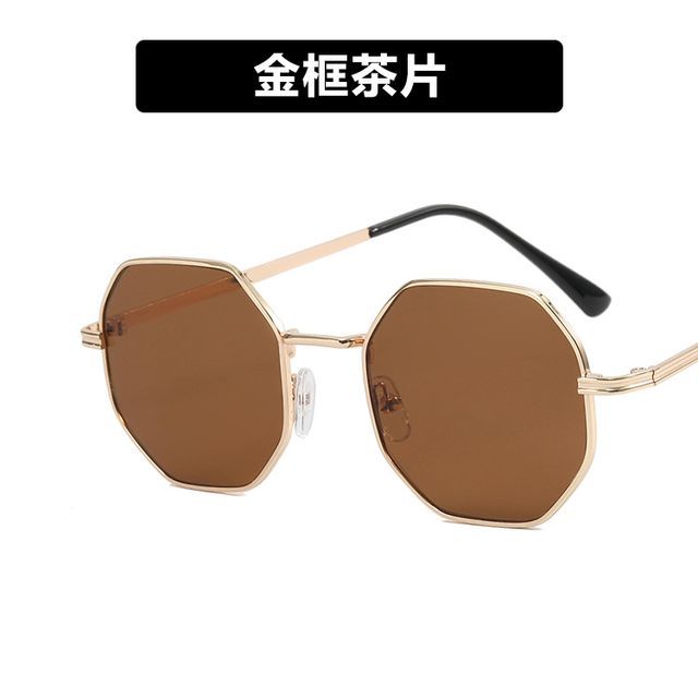 Geometric Sunglasses Metal Frame