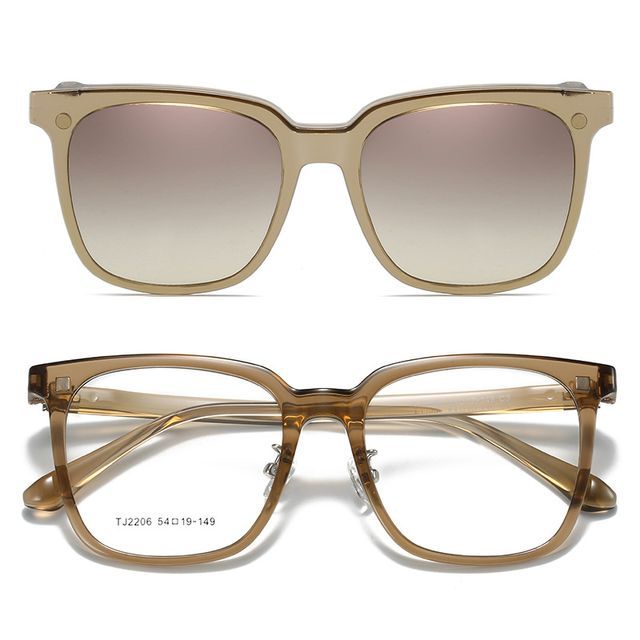 On Square Magnetic with Glasses Sunglasses Snap