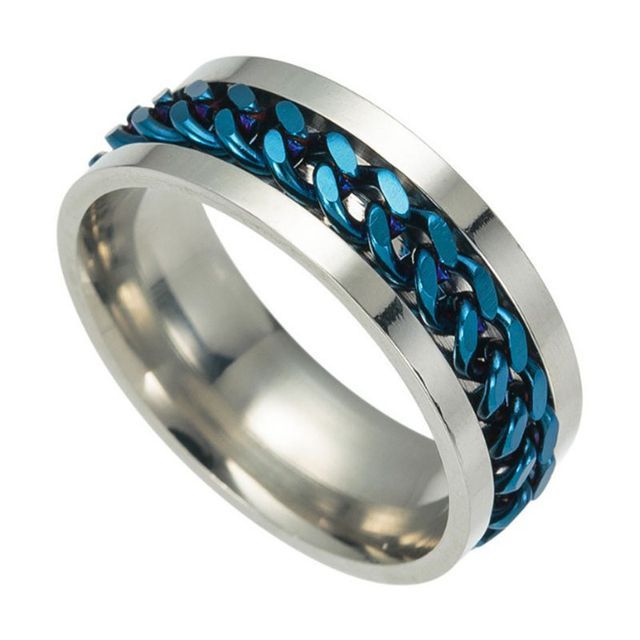 Chained Stainless Steel Ring