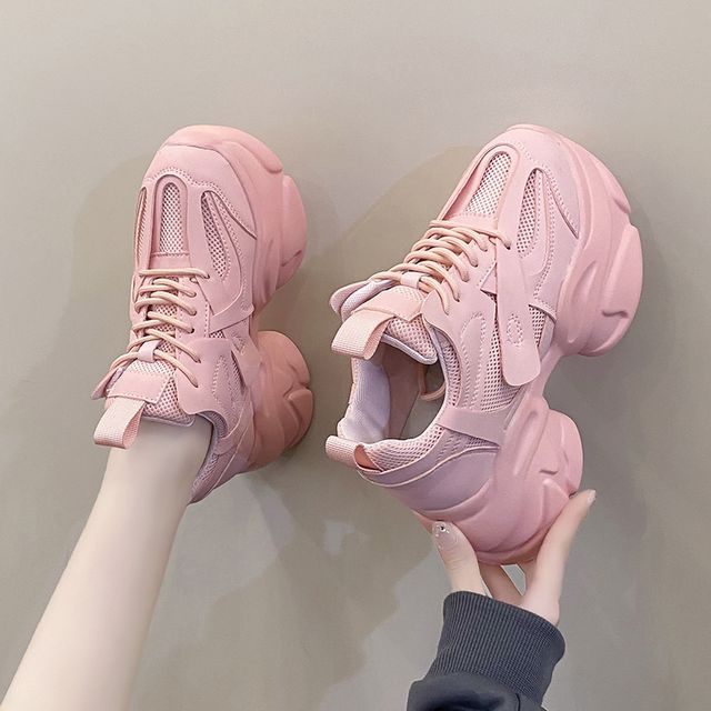 Plain Sneakers Platform