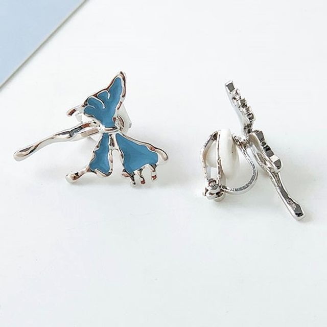 / Butterfly Earring Clip-On Stud