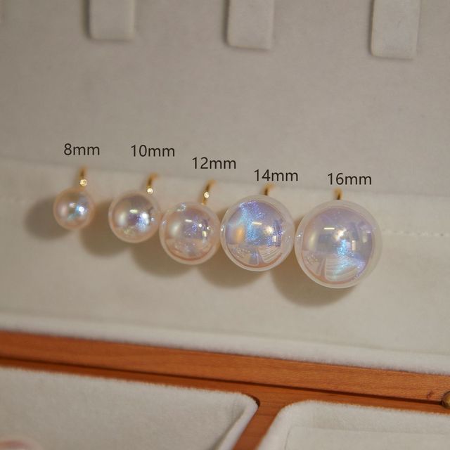 Stud Pearl Earring Faux Clip-On /