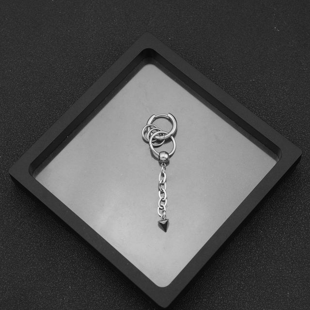Chained Stainless Steel Dangle Earring