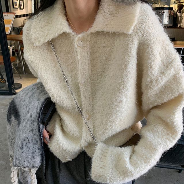 Cardigan Collar Plain