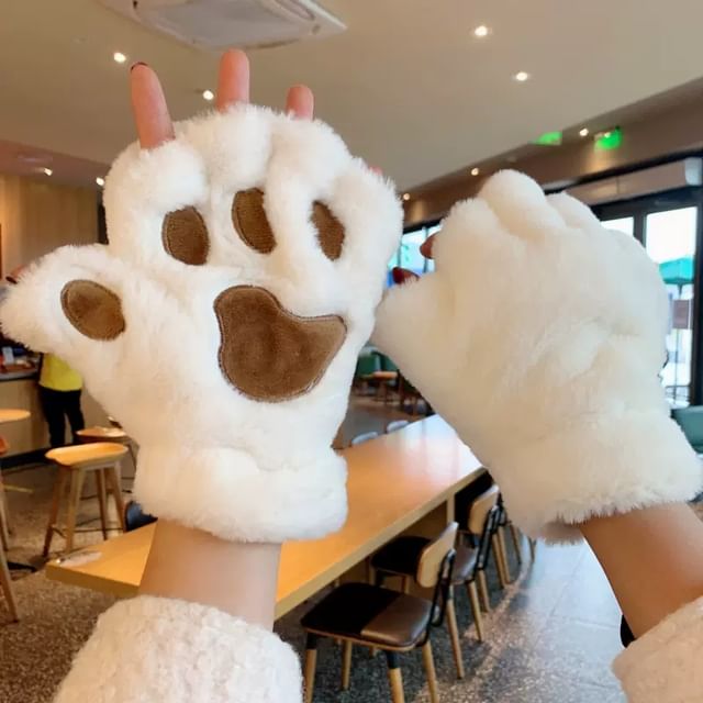 Fingerless Paw Gloves Cat