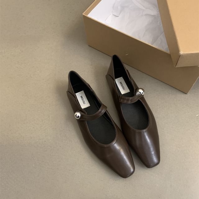 Mary Square Flats Toe Jane