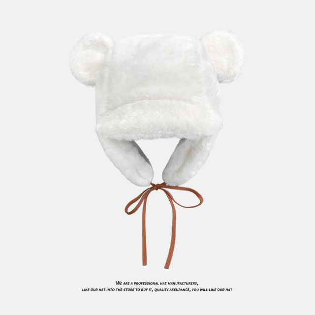 Hat Trapper Chenille Ear Bear