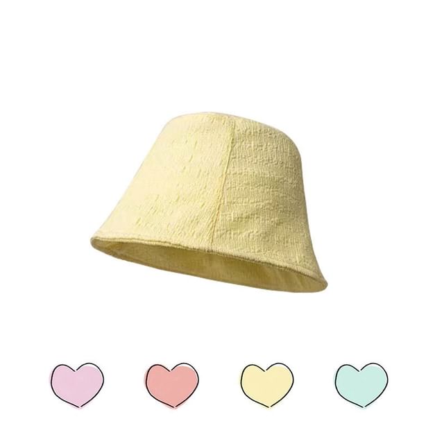 Hat Plain Textured Cloche