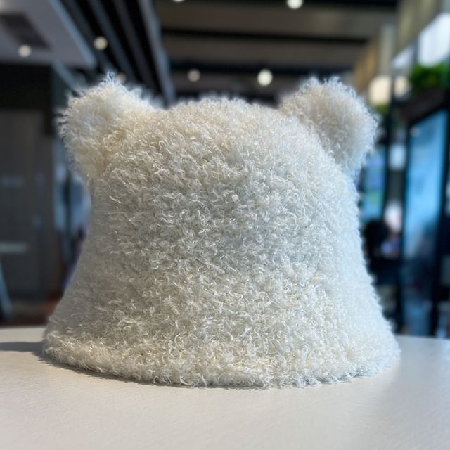 Fleece Hat Ear Cloche Bear