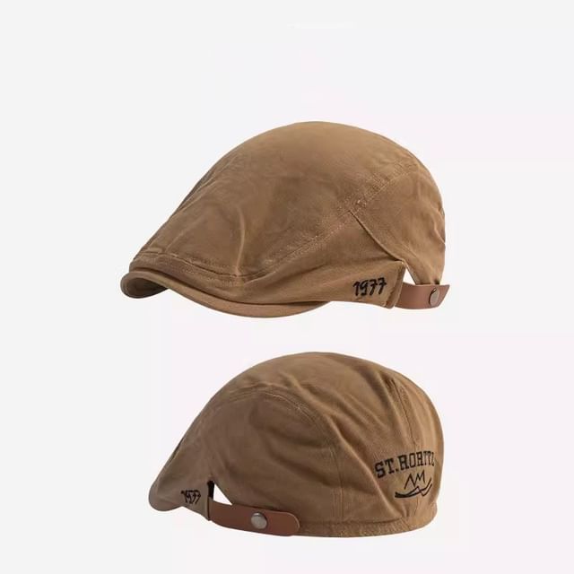 Flat Numerical Cap Embroidered