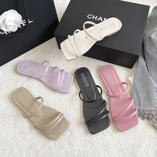 Sandals Slide Strappy